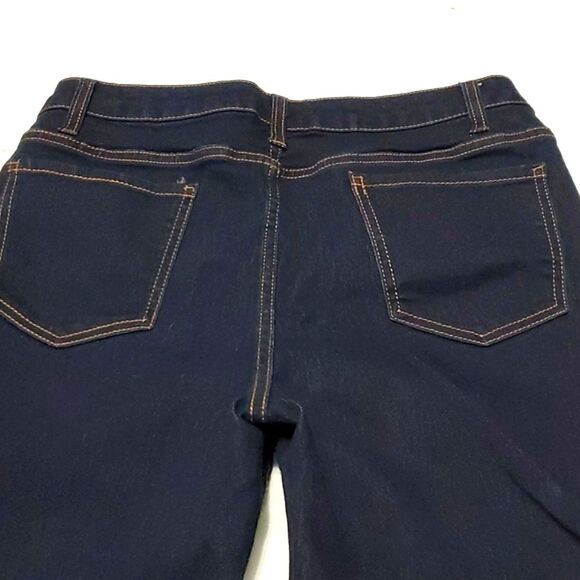 NOBO Dark Wash High Rise Buttoned Fly Straight Leg Jeans - Picture 7 of 10